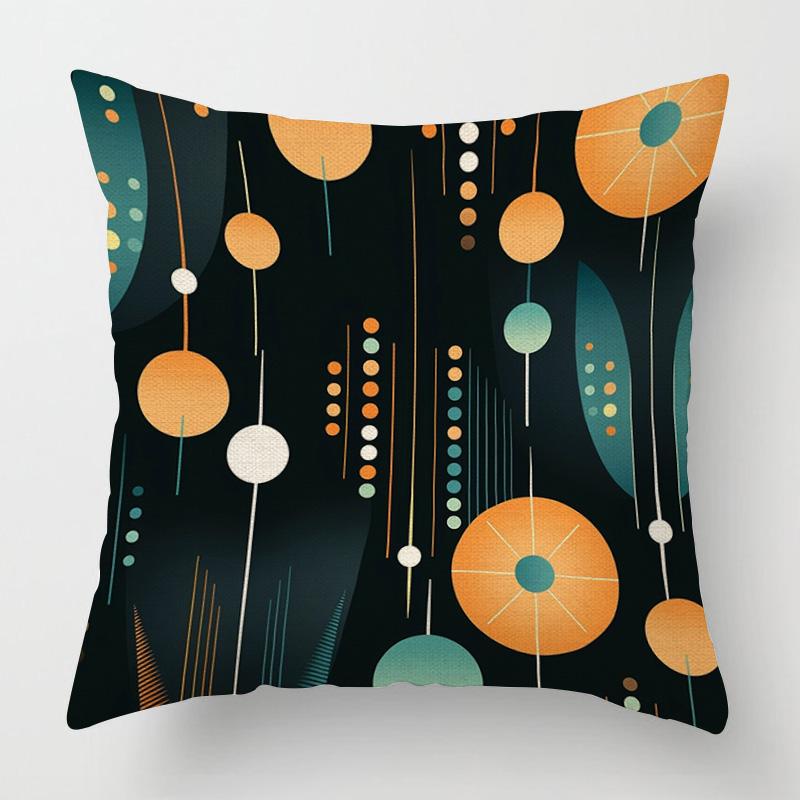 Home Decor Colorful Geometric Pattern Throw Pillow Covers Pattern Cushion Cover Suitable for Sofa Bedroom Car Pillow Cover
