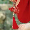 Chinese Style Gourd Sachet Pendant Hanfu Brocade Embroidered Bag Pouches Tassel Pendant New Year Home Wall Hanging Lucky Bags