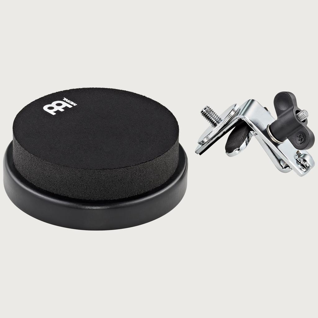 Meinl Percussion Practice Pad 4" Bass Drum Mounted Pad MBDMP4BK Black Hoop Mount