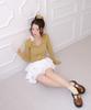 Aissie Volume Tiered Skirt (White)