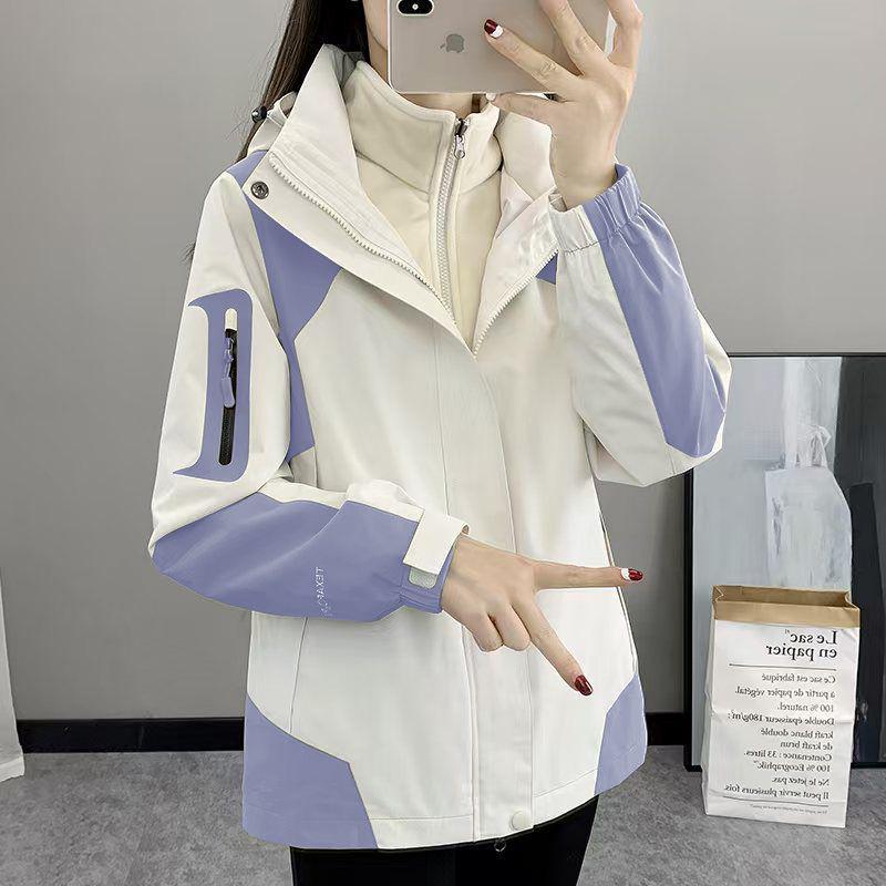 Luotuo Unisex 3-in-1 Detachable Waterproof Ski Jacket with Hood for 2025 Autumn/Winter