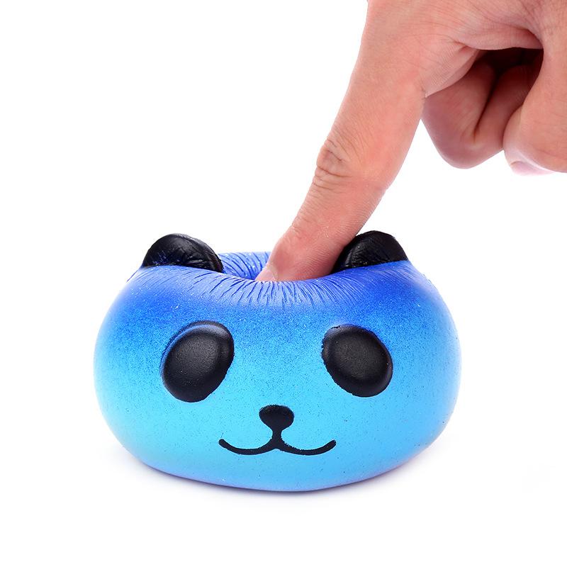 Star Panda Squishy Slow Rising Squeeze Toys PU Simulation Animal Stress Stretch Kids Toy Party Birthday Festival Gift 9*8*7CM