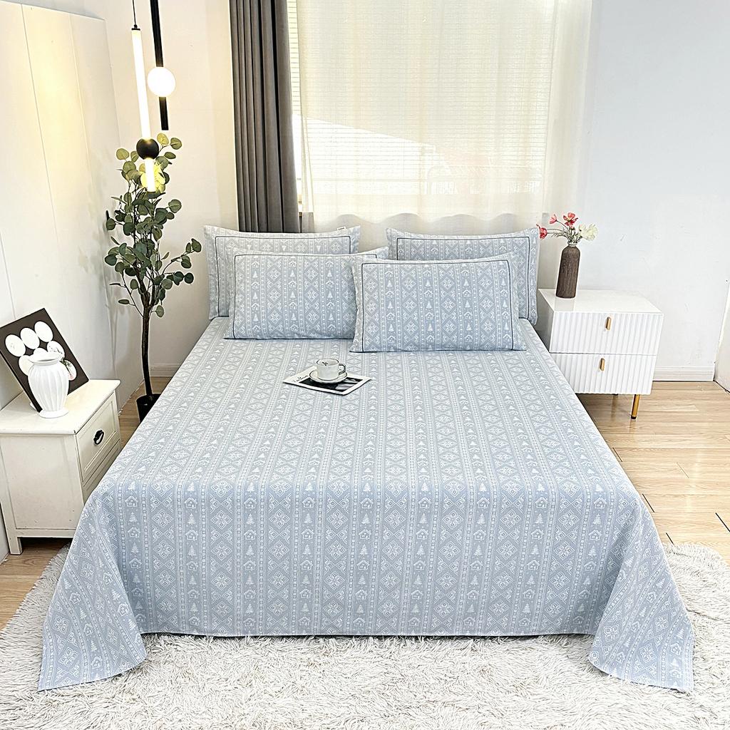 Haushalt doppelt verdickt altes grobes Tuch Bettlaken Einzelstück Baumwolle Steppdecke Laken Studentenwohnheim Einzelbett reine Baumwolle