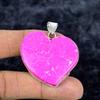 Copper Pink Turquoise Gemstone 925 Sterling Silver Jewelry Pendant 1.89" M-3342