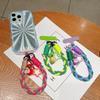 Cute Creative Cartoon Mobile Phone Universal Lanyard Three-Color Wrist Strap Hand-Woven Hand Rope Phone Hanging Accessories