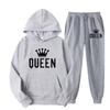 Men's Plus Size Hooded Sweatshirt & Jogger Set - Thickened Casual Sportswear for Autumn/Winter
