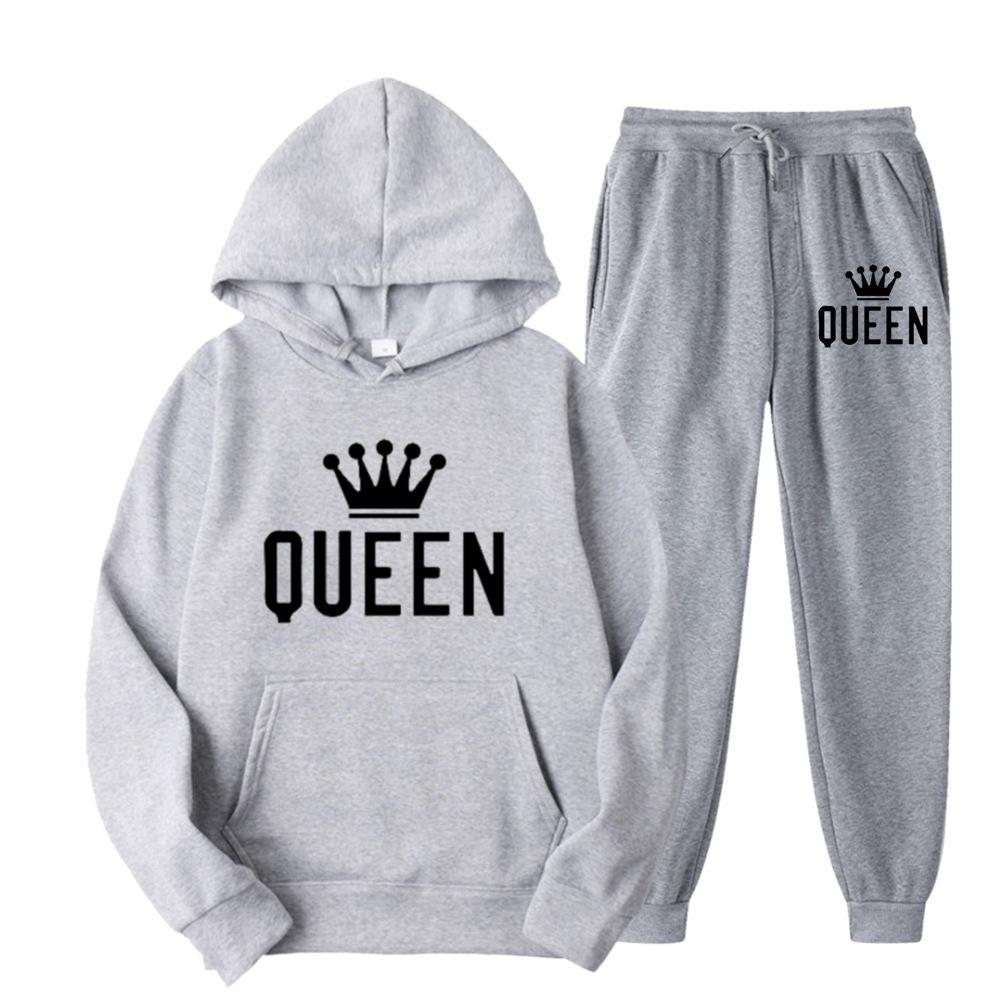 Men's Plus Size Hooded Sweatshirt & Jogger Set - Thickened Casual Sportswear for Autumn/Winter