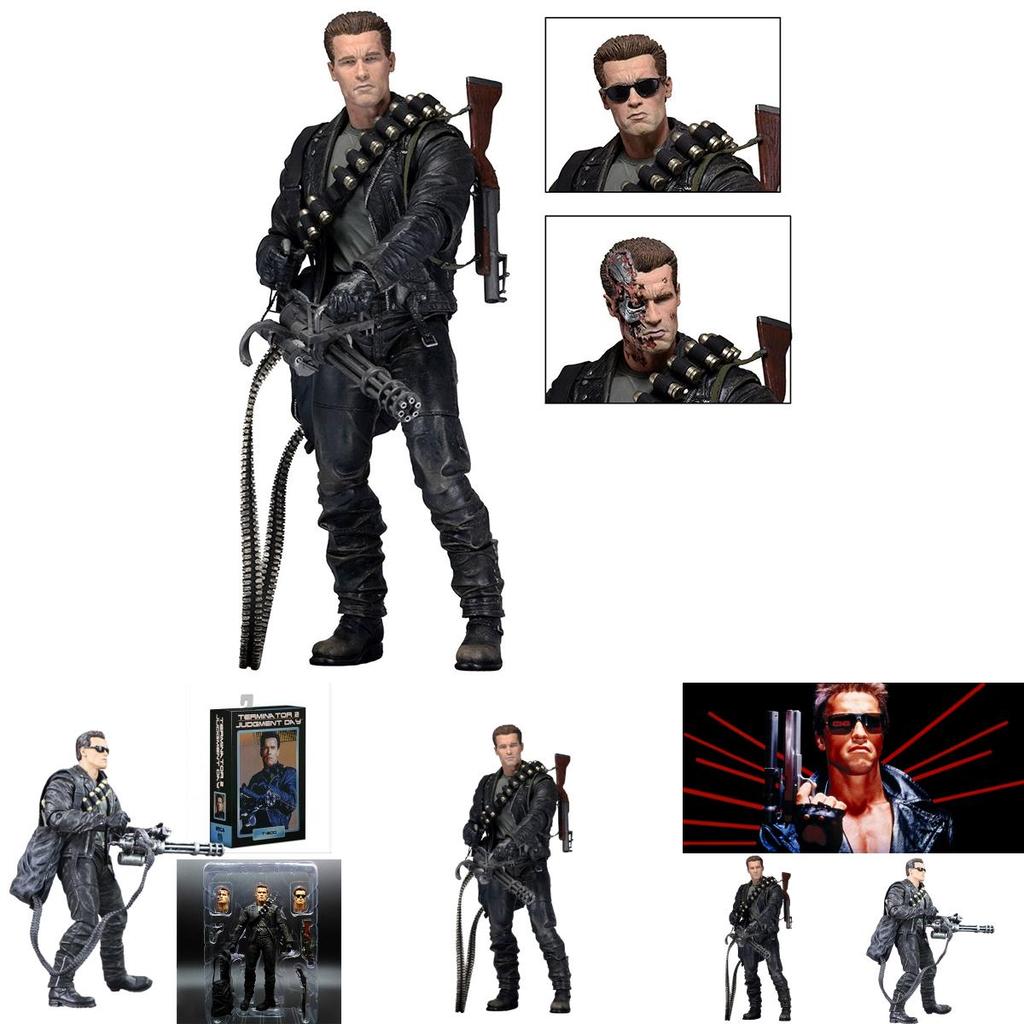 Terminator 2 Judgment Day T-800 Ultimate Arnold Model Toy 7" For Collection And Decoration