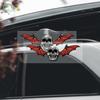 Trendy Skull Bat Wings Car Sticker,  Modification Decoration, Body Helmet Decal, Waterproof Reflective