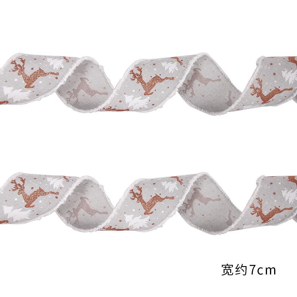 Christmas 10m Stylish Ribbon With Soft Fringes For Creating Unique Arrangements Holiday