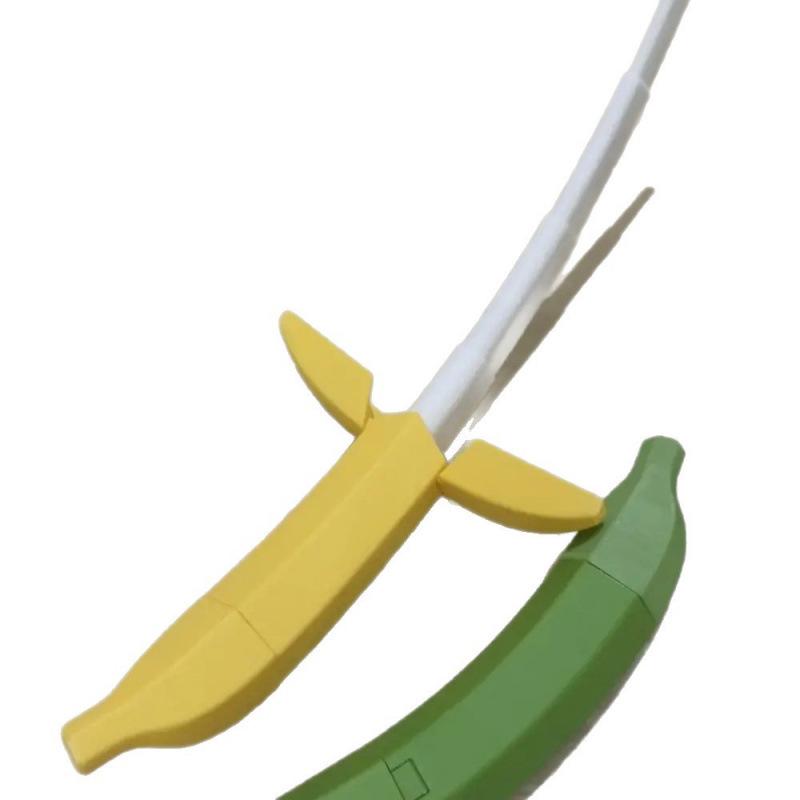 Cross-Border Banana Double-Action Telescopic Knife: 3D Printed Creative Toy Gift