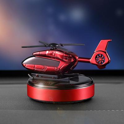 Car Helicopter Solar Rotating Perfume Diffuser Car Fragrance Decoration Car Air Freshener Ornaments Deodorant Perfume Diffuser