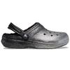 Crocs Classic Clog Comfortable Versatile Beach Sandals Women Footwear Black Silver 205842-067