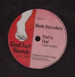 7inch Record RANK OUTSIDERS  That Is That GFR004 Good Foot Recor 1980 UK Pop Used