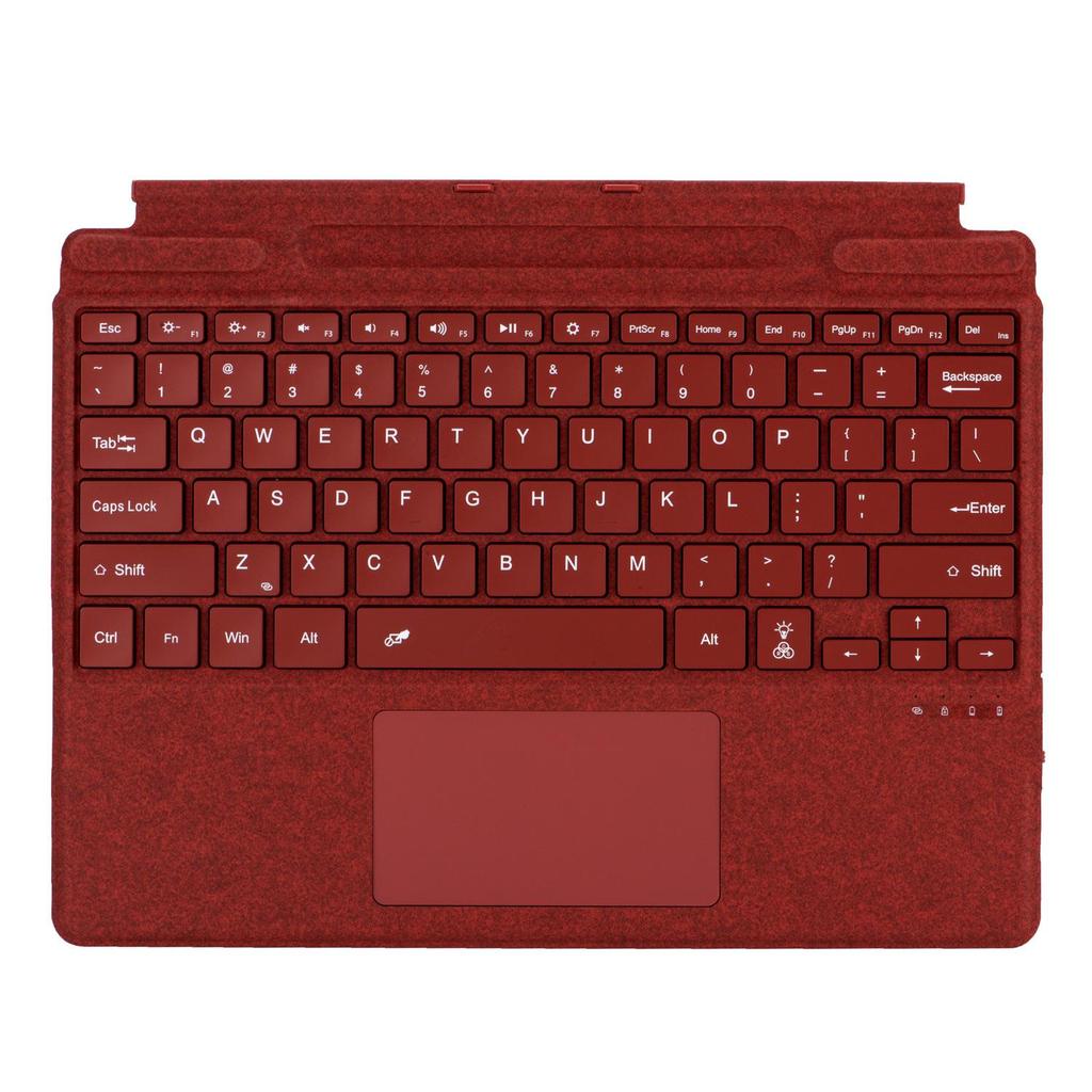 Compatible Magnetic Bluetooth Keyboard with Backlit Touch Control for Microsoft Surface Pro 8/9/10/11/X
