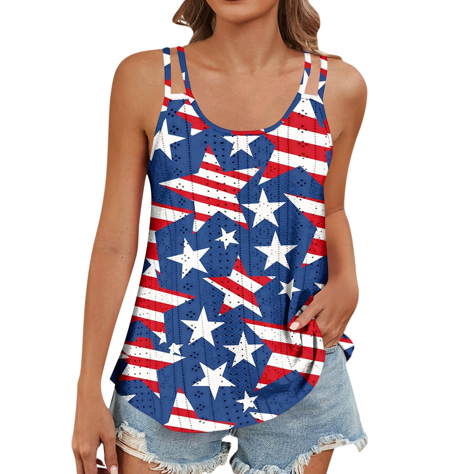 Женский модный повседневный жилет с градиентным цветным принтом и U-образным вырезом — фото 11