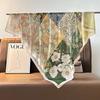 French retro ethnic style 111 imitation silk scarf large square scarf with shawl beach towel for women in spring and autumn