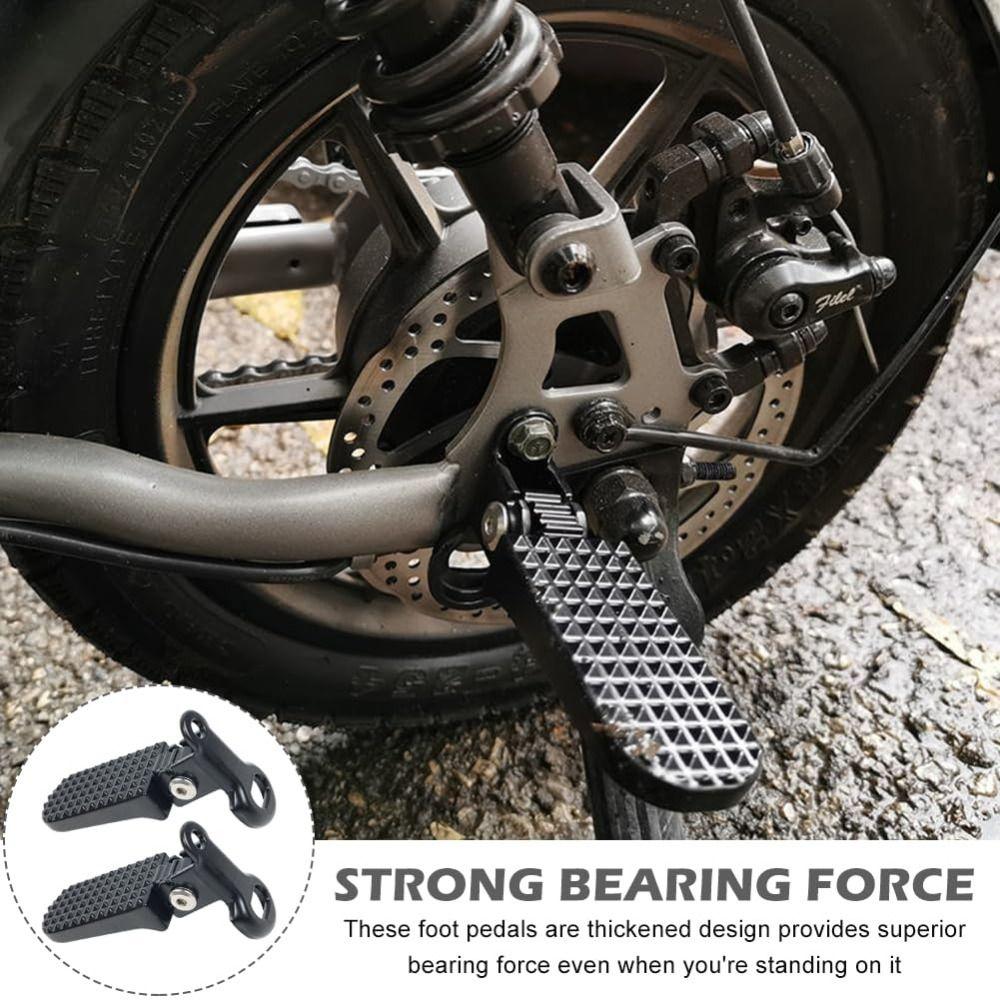 1 Pair Aluminium Alloy Bike Pegs Folding Foot Pegs Lightweight Ebike Pegs Folding Bicycle