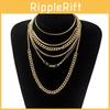 Stylish Multi-layered Alloy Necklace For Women With Trendy Snake Chain Design