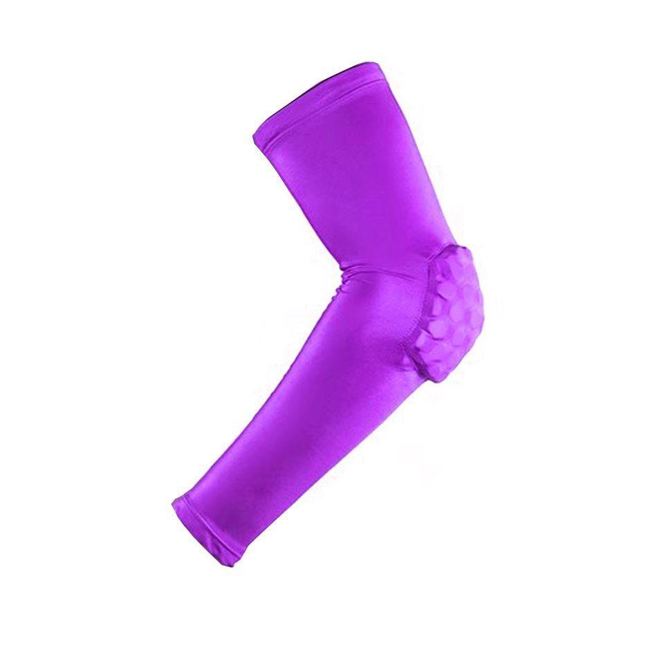 WOSWEIR Ultra Thin Honeycomb Elbow Pads Sports Protective Gear Anti-Collision Sponge Arm Guard for Basketball Adults & Children
