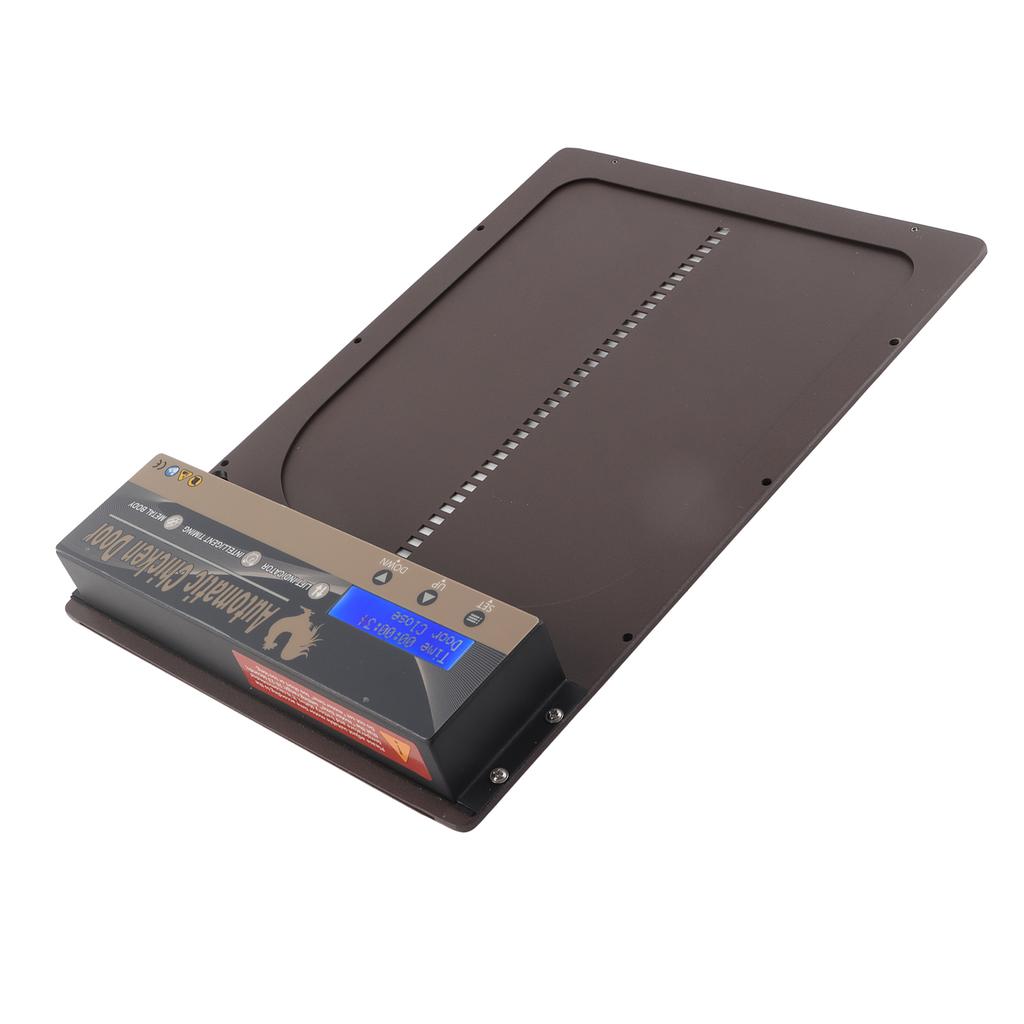 Automatic Chicken Coop Door with Timer Aluminum Alloy LED HD Display Battery Powered Auto Chicken