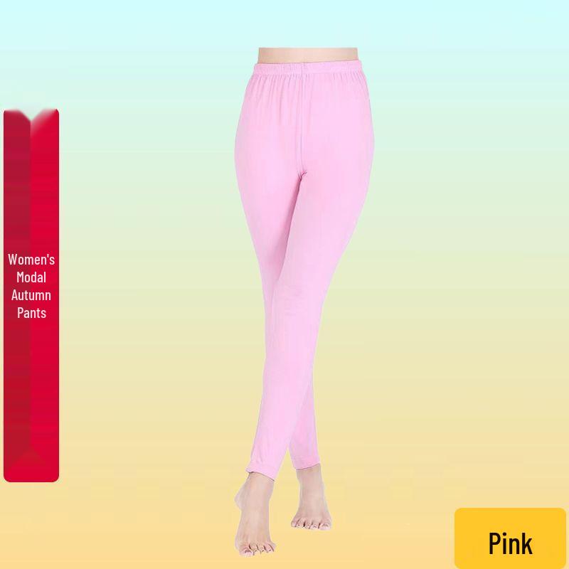 Women's High-Waisted Stretchy Modal Body-Shaping Base Pants for Autumn