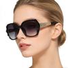 Women Luxury Diamond Inlaid Big Frame Sunglasses Fashion UV400 Outdoor Travel Driving Eyewear