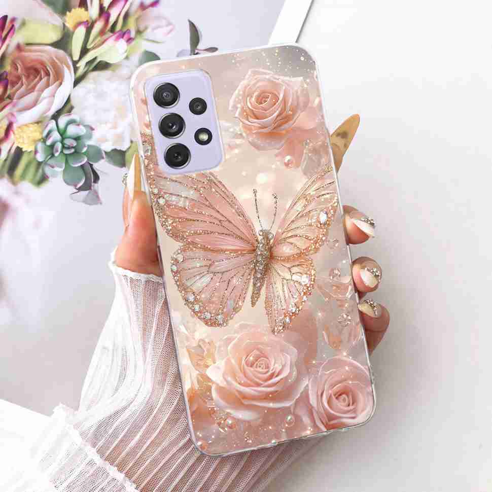 Für Samsung A72 Hülle SM-A725F Fundas Weiches Silikon Luxuriöse Bemalte Abdeckung Hüllen Für Samsung Galaxy A72 Gehäuse Bumper