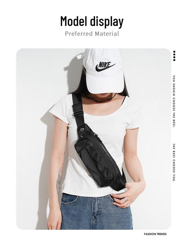 Vielseitige schwarze Umhängetasche für Outdoor-Sport und Klettern