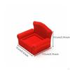 Couch Jewelry Box Creative Design Sofa for Vanity Table Red Short