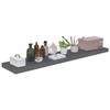 VidaXL Floating Wall Shelf Glossy Grey 120x23.5x3.8 Cm MDF