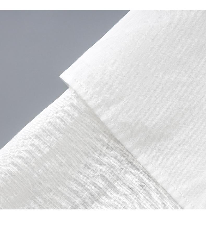 French Niche 100% Linen Lace T-Shirt Vest Top + Exquisite Midi Skirt Set