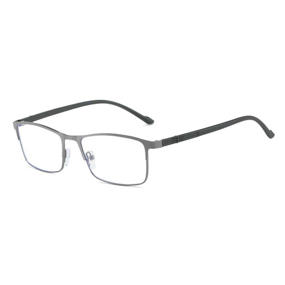 

Металлическая оправа с полной блокировкой синего света, студенческие очки для близорукости с квадратными очками для чтения Strength 4