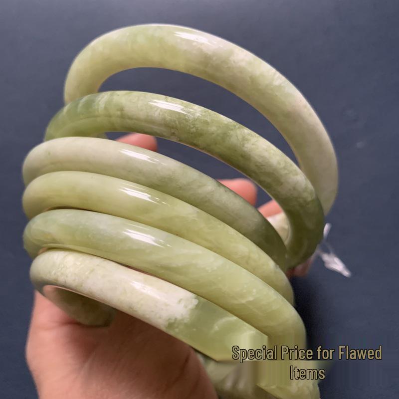 TXY49 Natural Xiuyan Jade Green Grape Ding Dang Small Fresh Round Beads 54/55