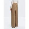 PEACEBIRD Women's High-Waisted Wide-Leg Casual Trousers