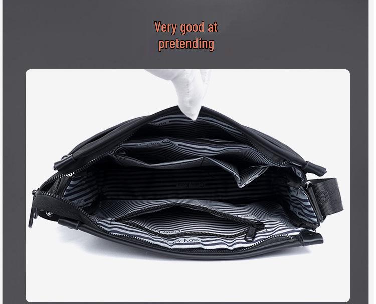 Korean-Style Trendy Men's Versatile Crossbody Bag | Casual Commute-Friendly Fashionable Small Square Bag