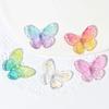 10pcs Acrylic Butterfly Beads Decoration Colorful Transparent Loose Spacer Beads for DIY Making Bracelet Necklace Accessory
