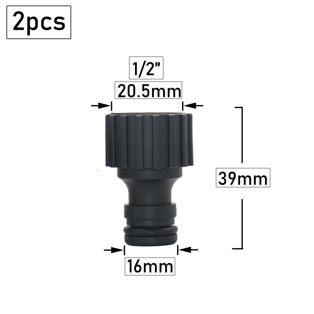 

2pcs 1/2 3/4 Male Female Nipple Connector Faucet Water Gun Adapter Garden Hose Fittings Drip Irrigation System Coupler