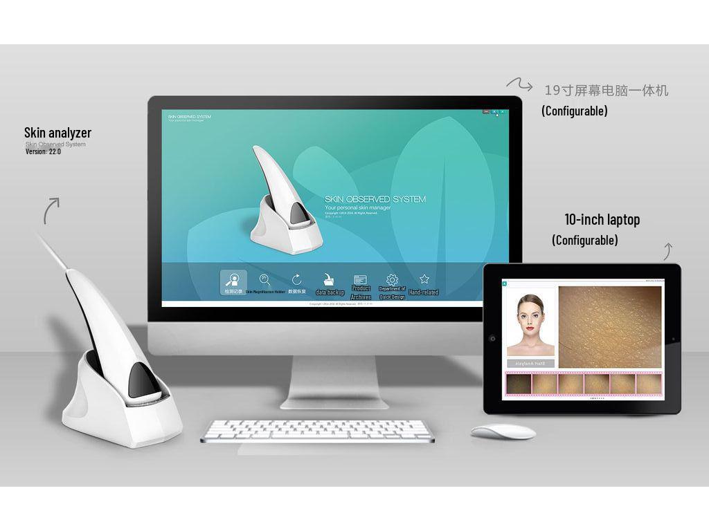 Smart Skin Analyzer: Facial Oil, Moisture, and Pigment Test Instrument