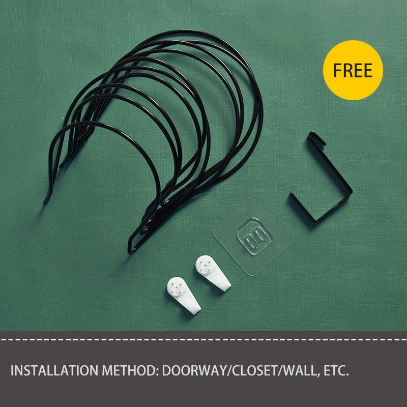 5PCS Hanging Hat Storage Rack Hanger Hook Storage Artifact Door Home Wall Hanging Rack Hat Rack Door Back Shelf Support Bathroom Towel Rack