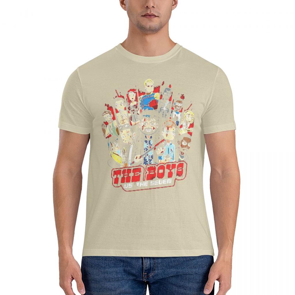 The Homelander The Boys Season 4 T-Shirt Men The Boyz Streetwear Cotton T-Shirts Summer O Neck Hip Hop Tee Shirt Oversized Tops