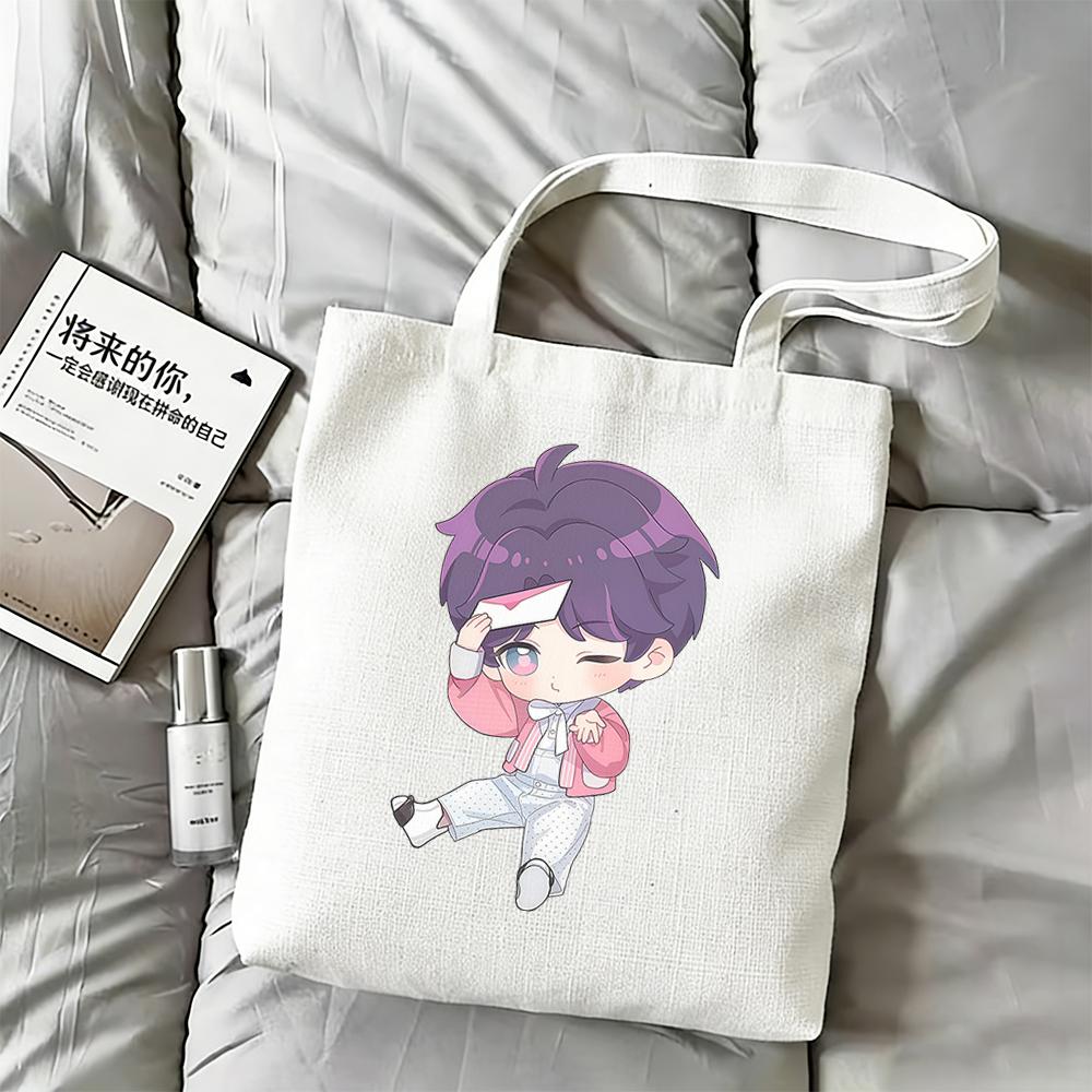 Love and Deepspace Cute Love Letter Anime Canvas Bag Sylus Rafayel Zayne Xavier Caleb 35x40CM Storage Bag Cartoon Handbag 2026