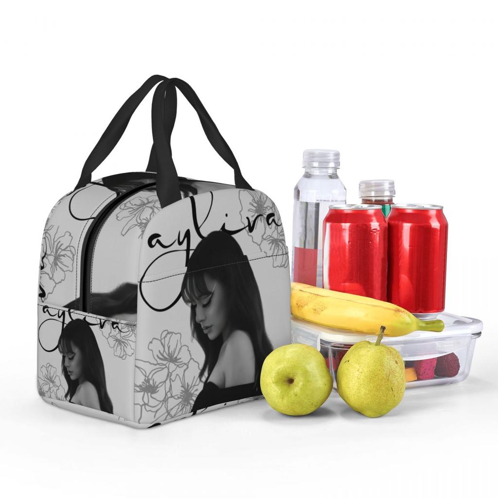 Custom German Singer Ayliva Insulated Lunch Bag for School Office Waterproof Thermal Cooler Bento Box Women Kids