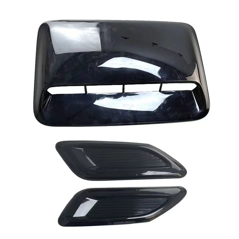 40cm Universal Car Air Flow Decorative Intake Hood Scoop Bonnet Vent Sticker Cover Hood Geared To Fit Any FLAT Hood Vehicle