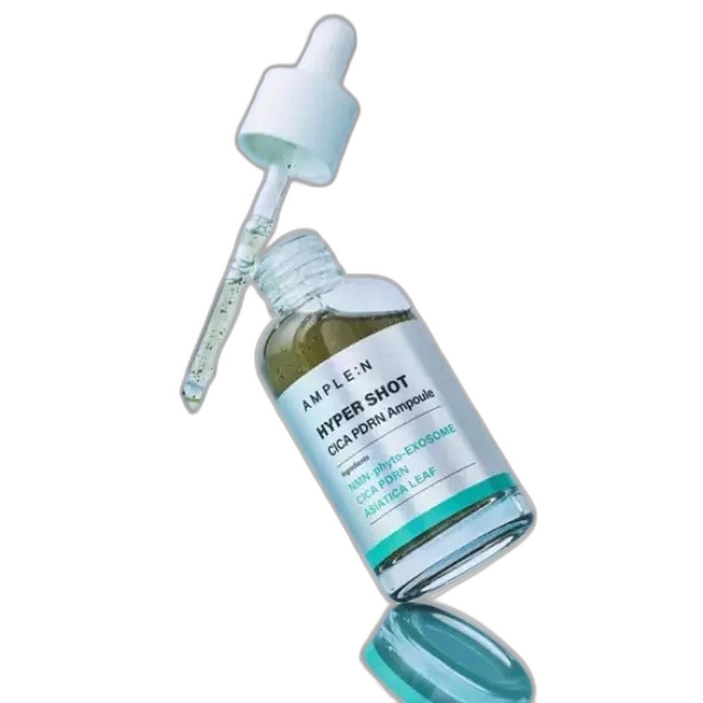 Coreana Ampoule-N Hypershot Cica PDRN Soothing Booste Ampoule Glass Skin 80ml