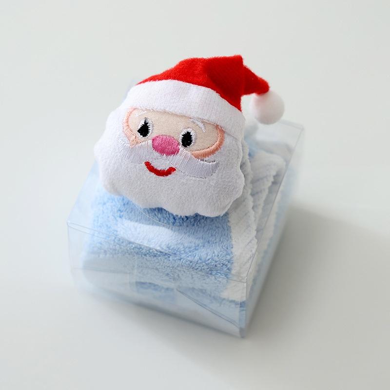 Kinder Weihnachten Stil Handtuch Cartoon Elch Schneemann Weihnachtsmann Weihnachten Baum Samt Handtuch Bad Hängen Handtuch Adsorption Tuch
