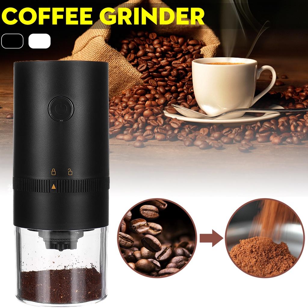 Electric Coffee Grinder Cafe Automatic Coffee Beans Mill Espresso Coffee Machine Maker for Travel Home Portable USB Rechargeable 13W 1250 mAh