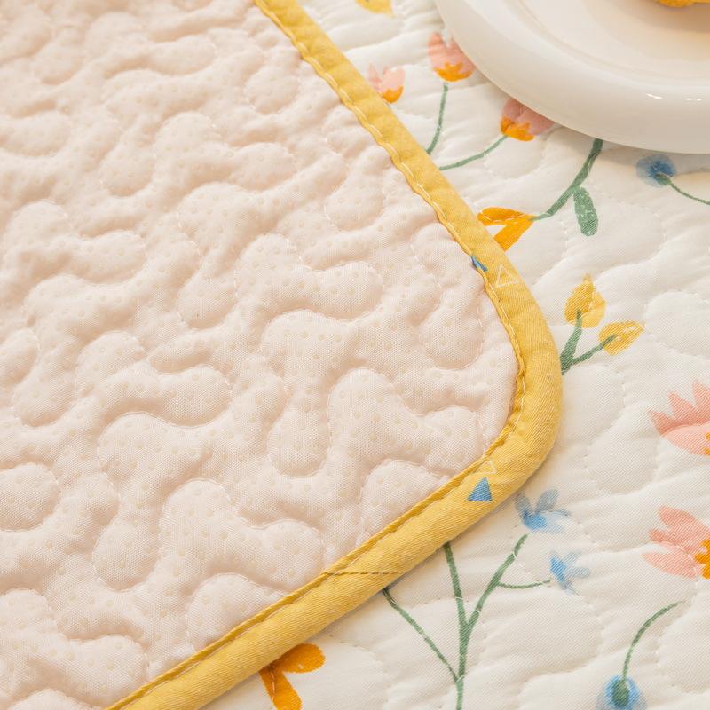 Korean Twill Pure Cotton Idyllic Four Seasons Universal Non-Slip Quilted Wooden Ear Tatami Mat Sofa Bedroom Window Cushion