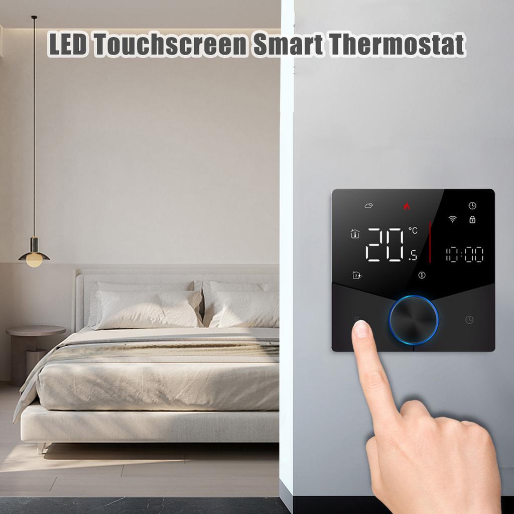 Smart WiFi Thermostat Voice Control Digital Weekly Programmable Temperature Controller Digital Smart Knob Thermostat