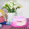 Cake Box Carrier Holder Practical Multi-functional Sturdy with Cover Reusable Handle